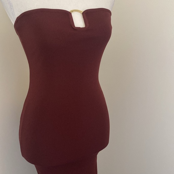 NWT ZARA STRAPLESS MIDI DRESS - Picture 3 of 3